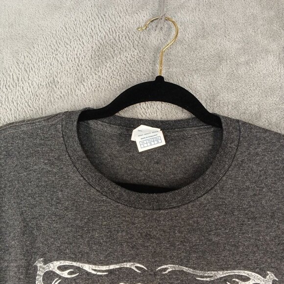 Bone Collector Men Long t-shirt Size LARGE Gray Cotton Blend Pullover - Picture 4 of 9